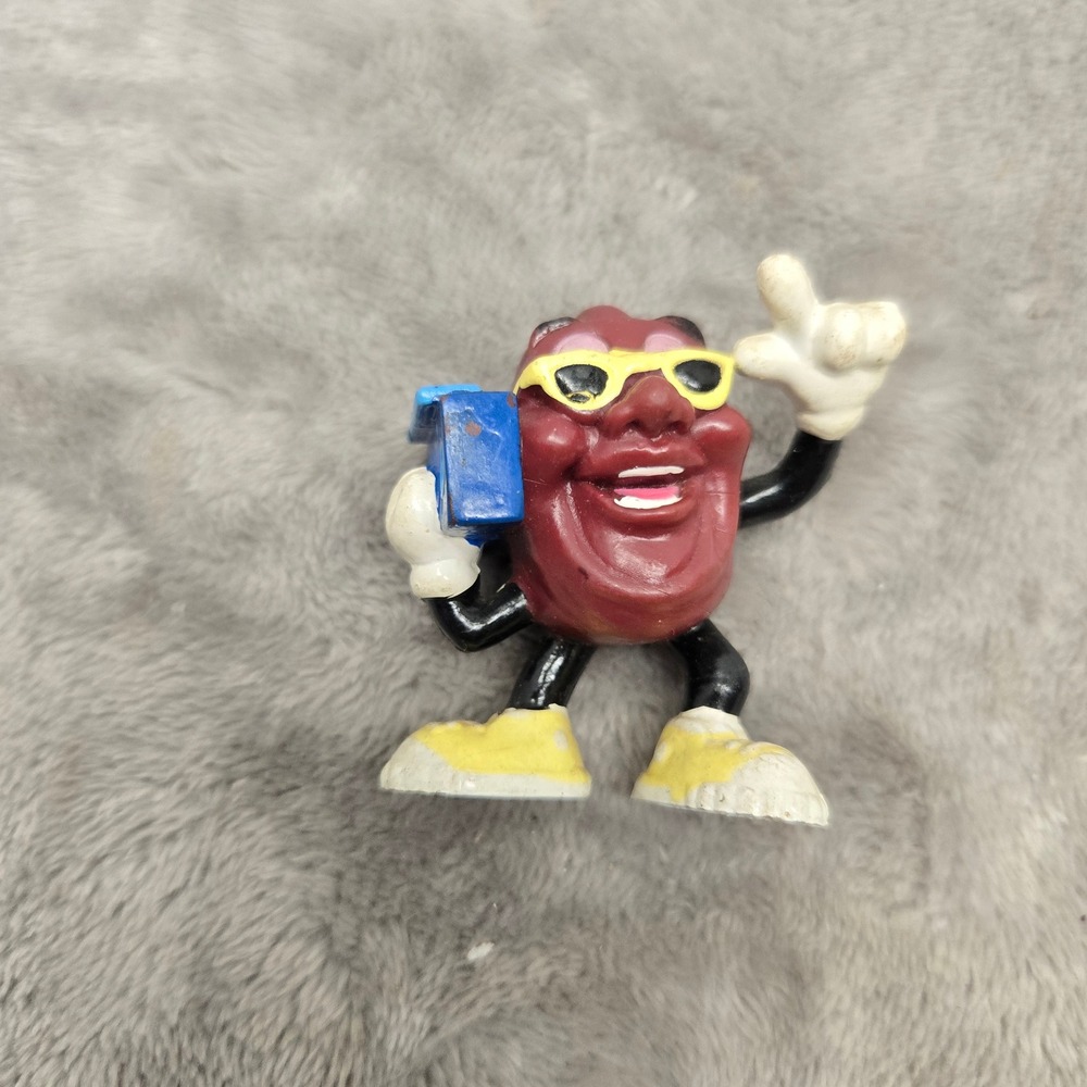 Vintage 1988 California Raisins PVC Figure Boombox Sunglasses Applause 0726 B8